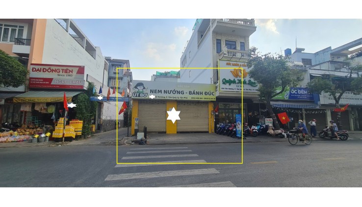 CỰC HIẾM-Cho thuê nhà 2 Mặt Tiền Tân Hương 168m2 - ĐỐI DIỆN CHUNG CƯ